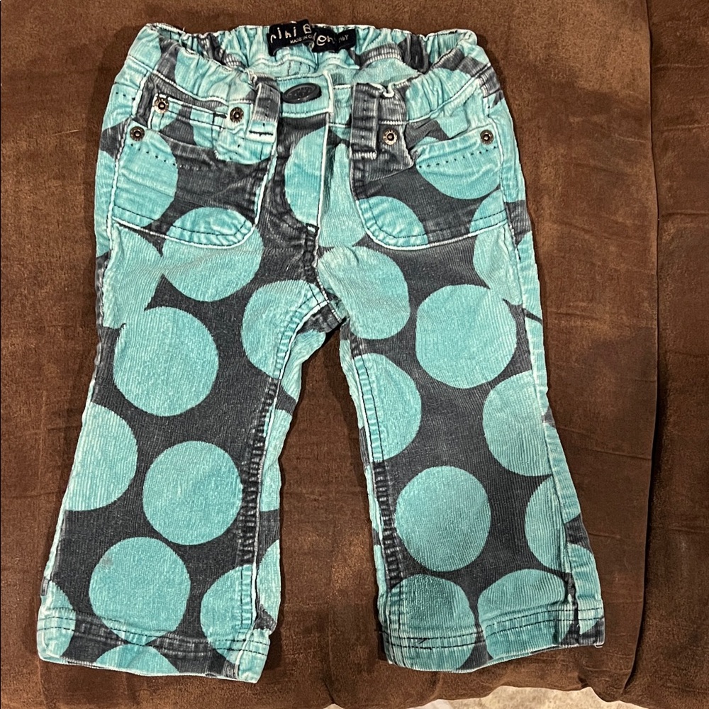 Vintage Mini Boden Teal and Navy Corduroy Pants - 1 1/2 years (18 months)